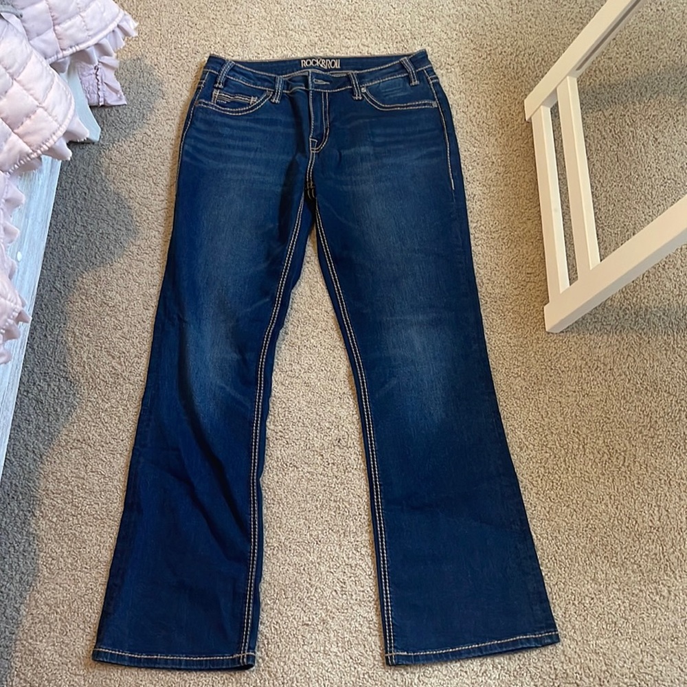 Rock and roll denim women’s jeans boot cut